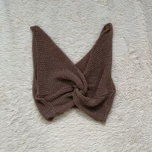 Sweater Knit Crop Top